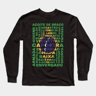 Guide to Capoeira Flag of Brazil Long Sleeve T-Shirt